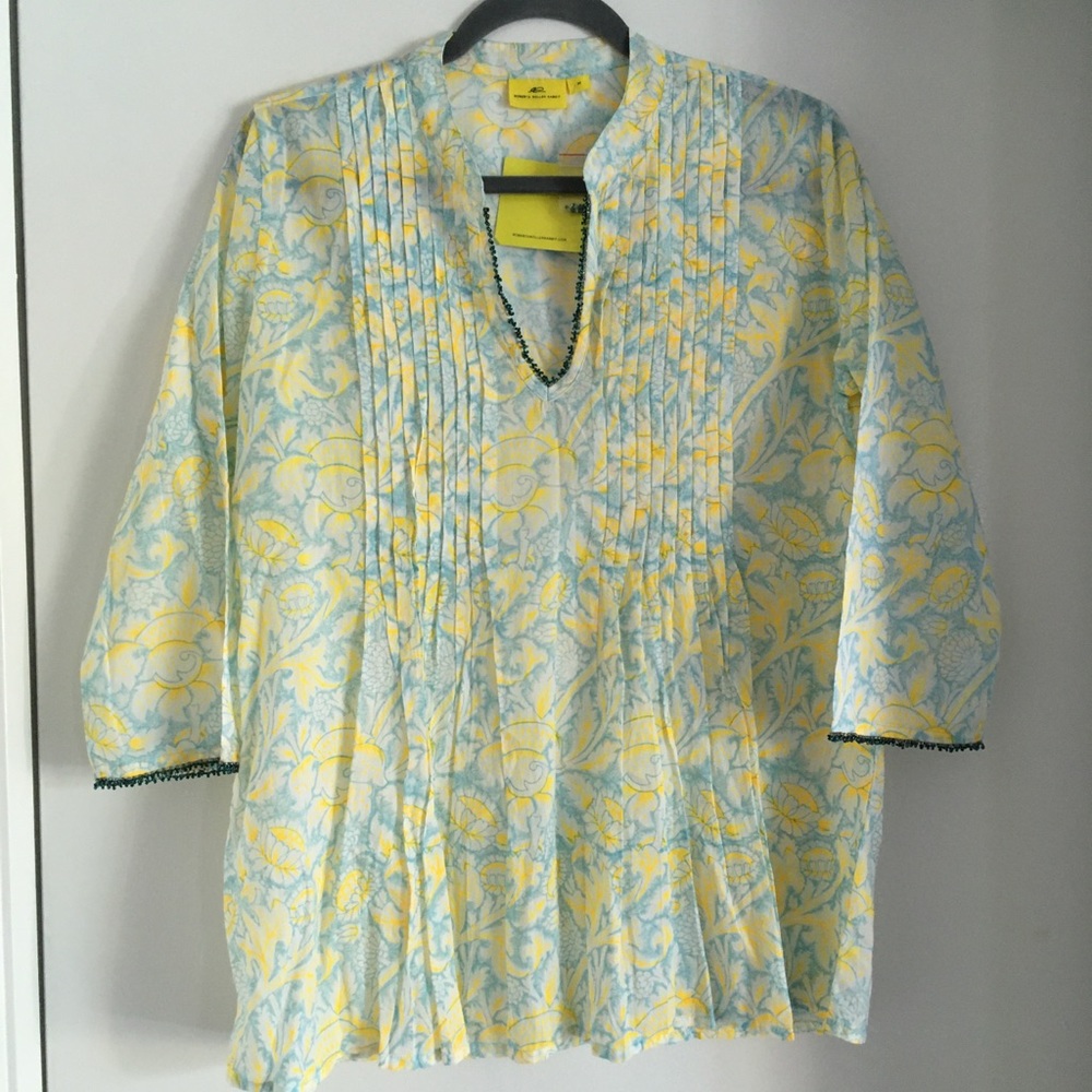Roberta Roller Rabbit 100% cotton Irina top M Excellent condition, worn once. - Picture 3 of 12